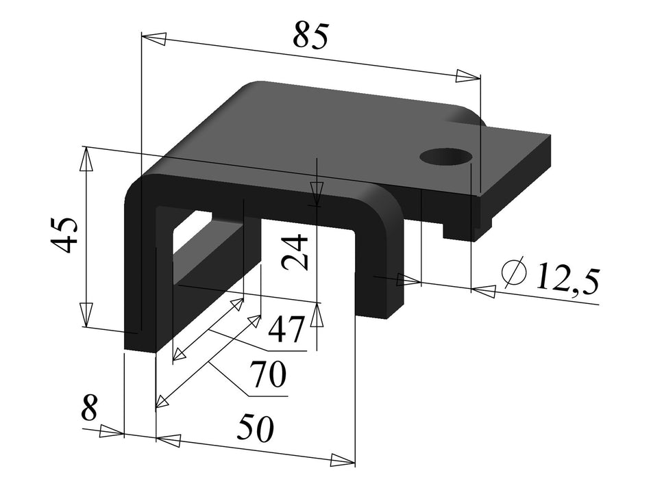 Clamping plate for universal