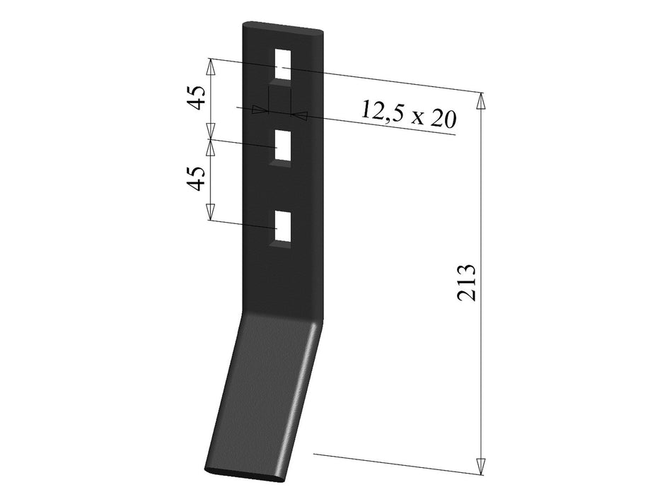 Wear plate for universal use | angled