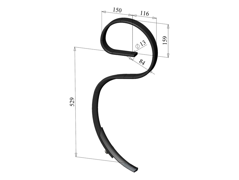 Spring tines with share for universal use