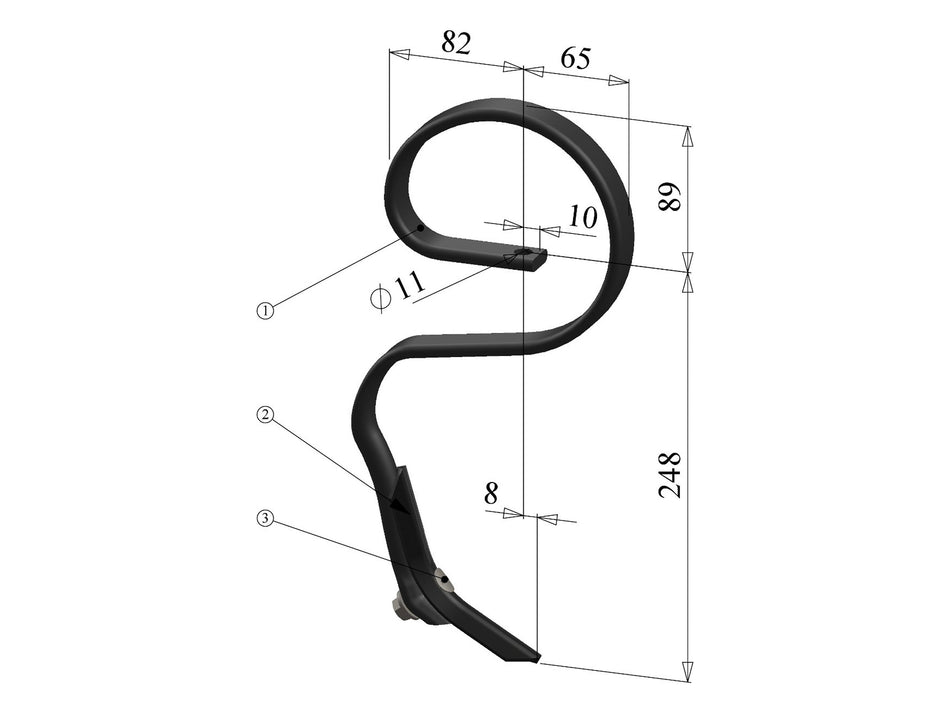 Gareegg tines with share for universal use