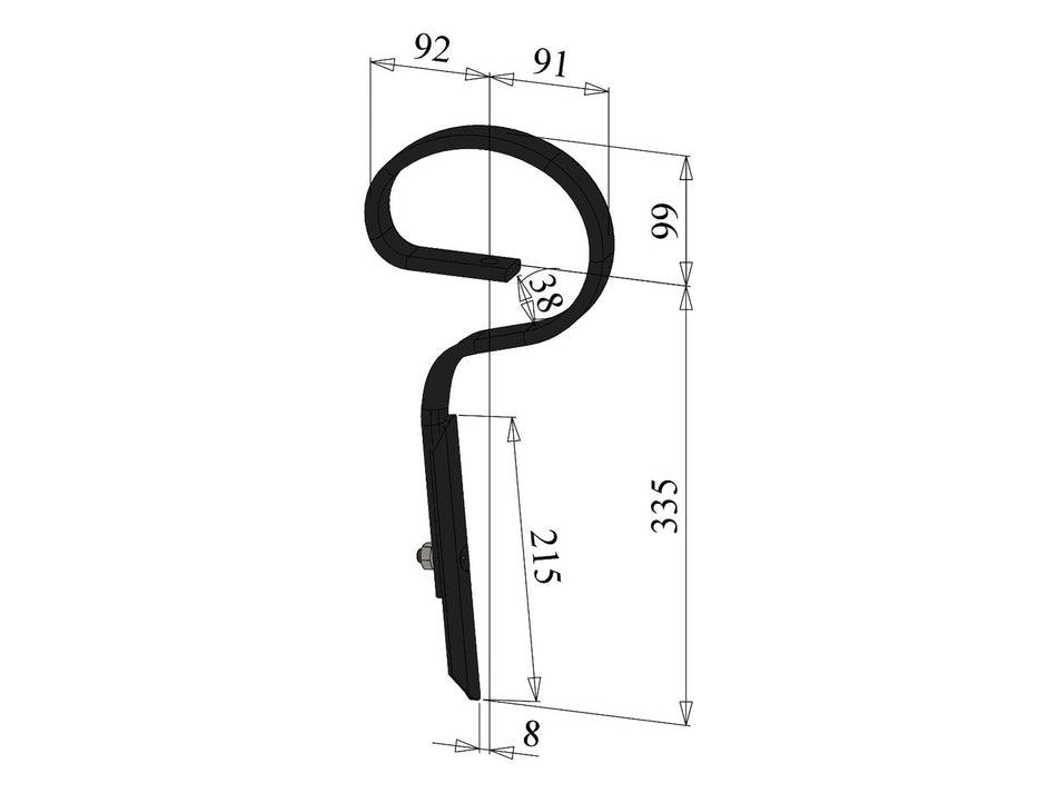 Gareegg tines with share for universal use
