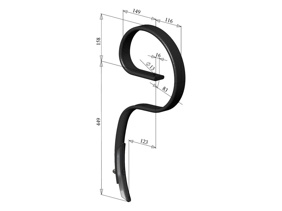 Spring tines with share for universal use