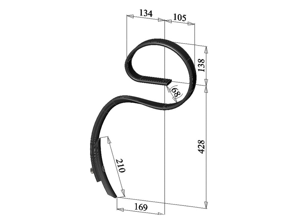 Spring tines with share for universal use