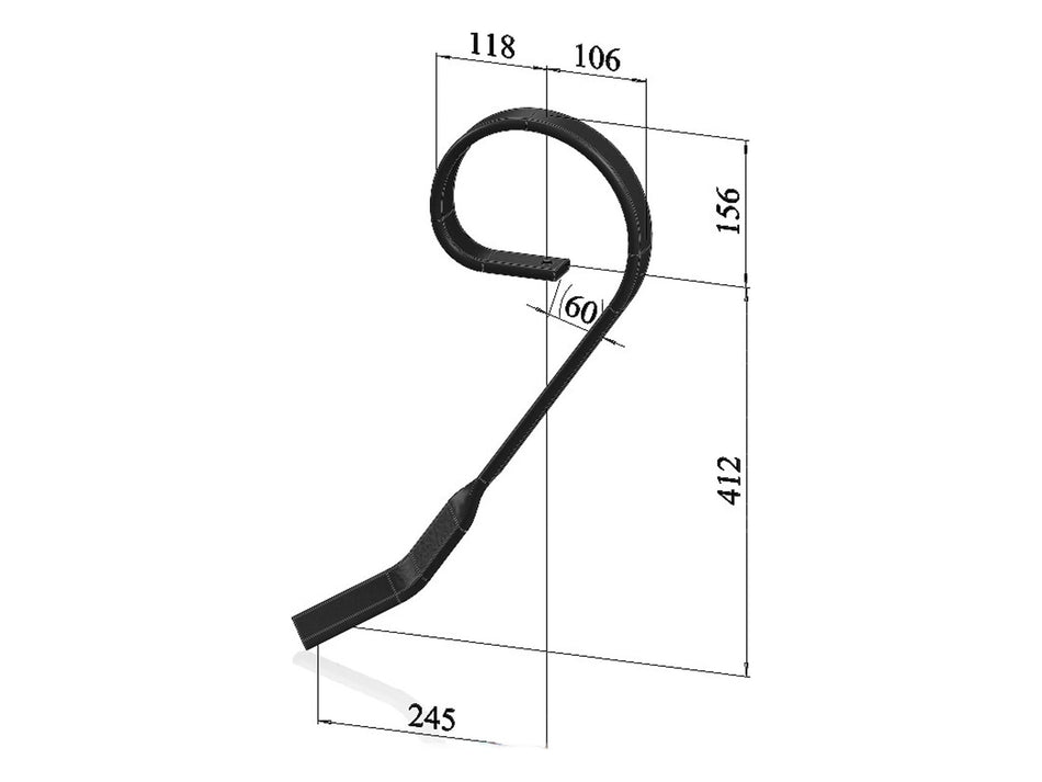 Drag tines for universal | right