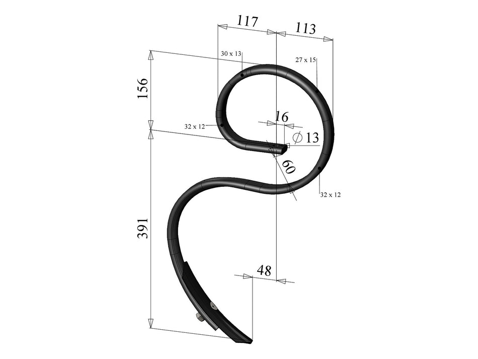 Spring tines with share for universal | OPTiFLEX, curved