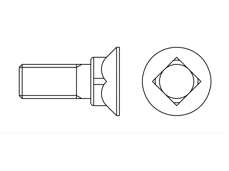 Screw 10.9 with nut | DIN 608 | M 12 x 35