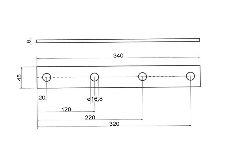 Clamping plate for Claas