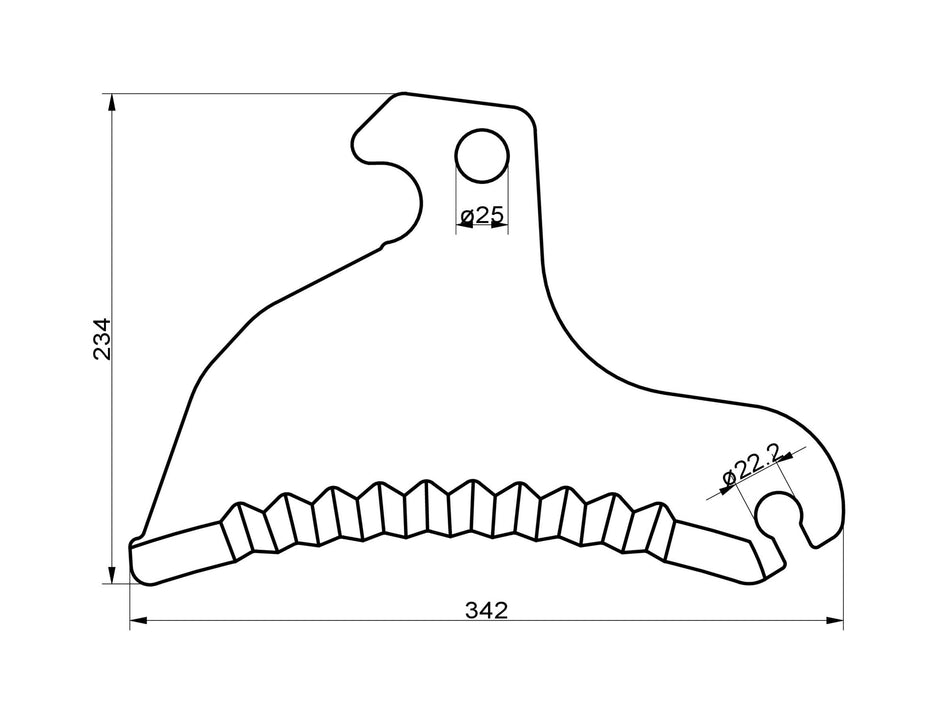 Loader wagon knives for Claas