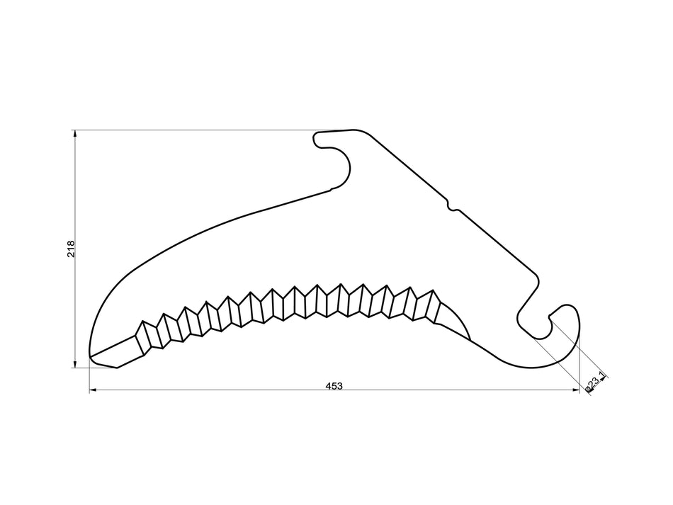 Loader wagon knives for Claas