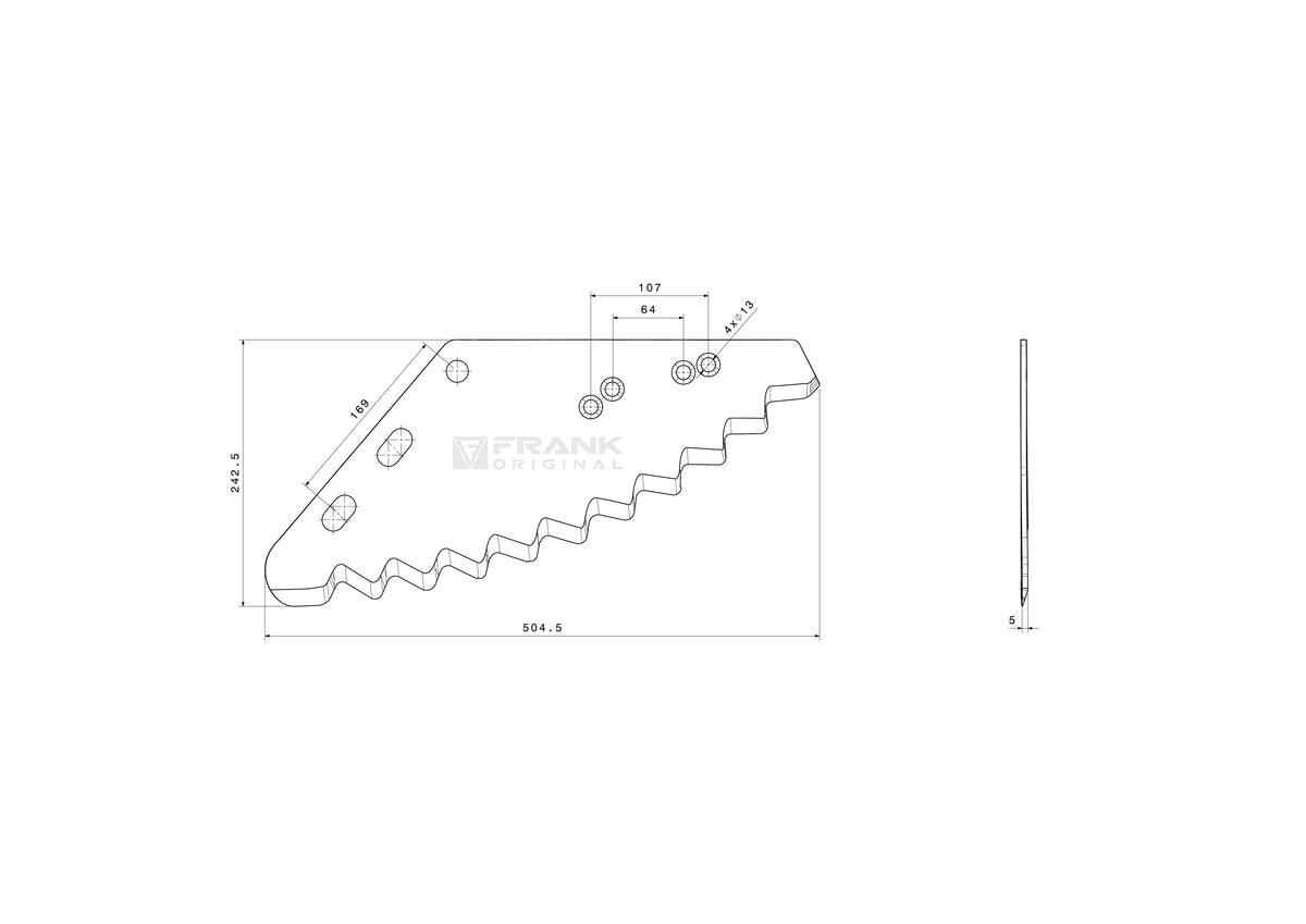 Futtermischwagenmesser für Universal