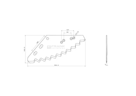 Futtermischwagenmesser für Universal