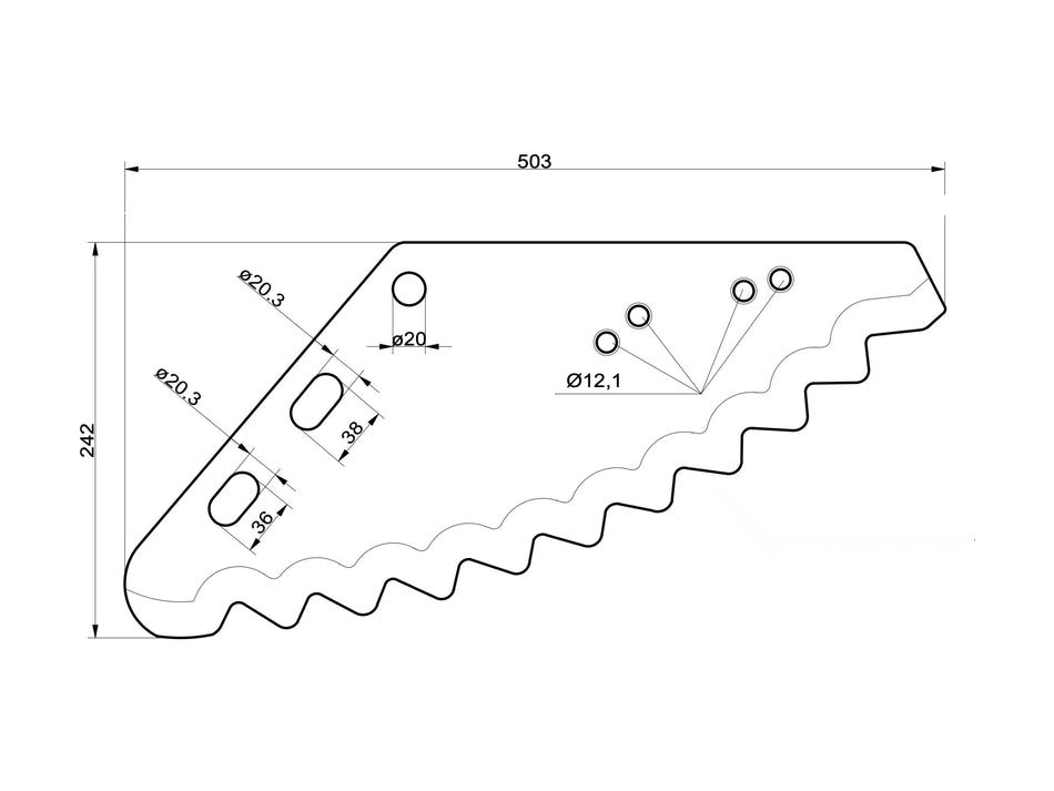 Feed mixer wagon knife for universal use | PTA