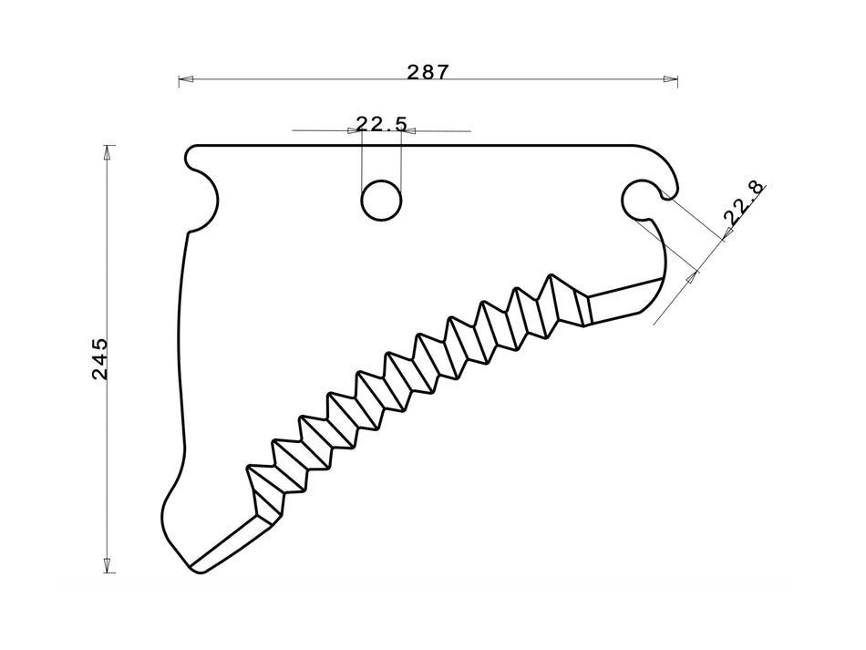 Baler knives for John Deere