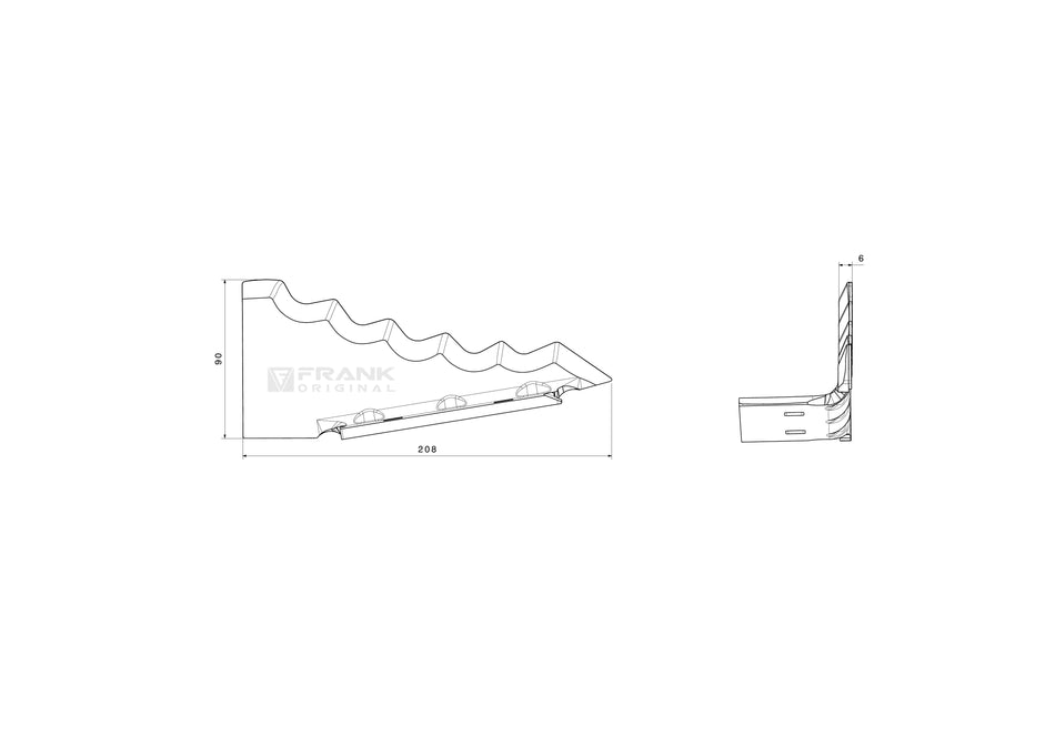 Futtermischwagenmesser für Keenan | PTA | rechts