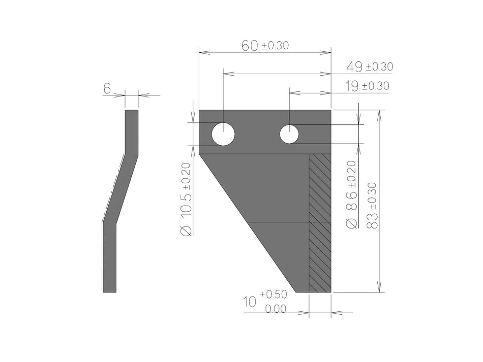 Snowplow for John Deere | PTA | right