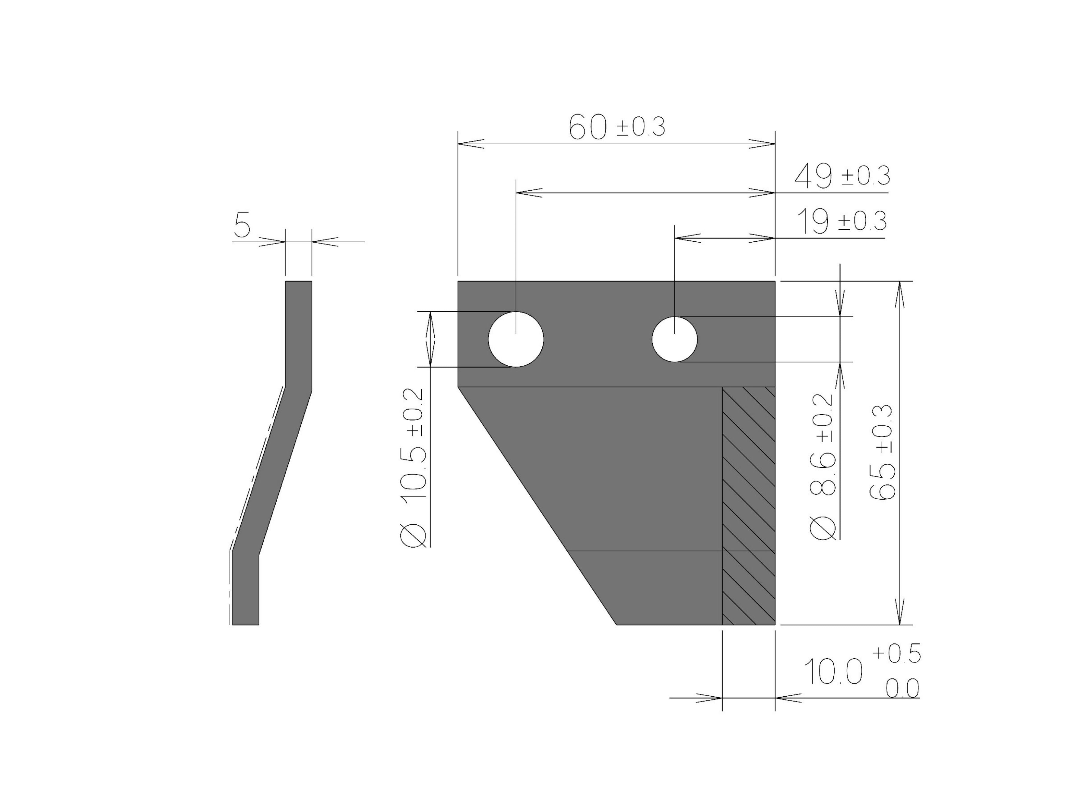 Räumer für John Deere | PTA | rechts von FRANK Original