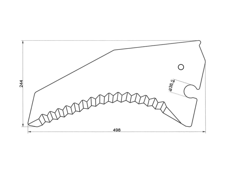 Forage wagon knives for Krone
