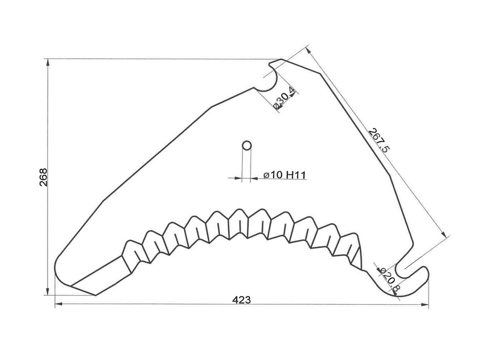 Forage wagon knives for Krone