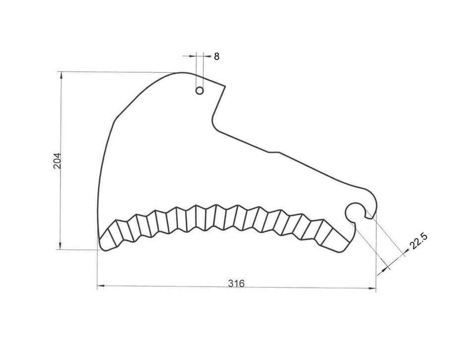 Baler knives for Kuhn