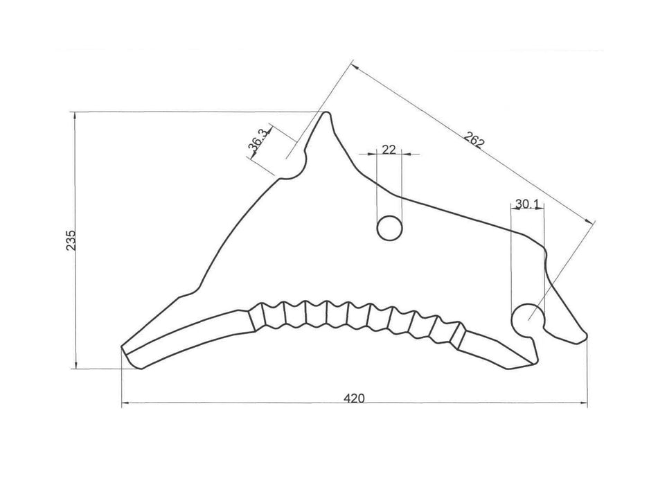 Baler knives for Kuhn