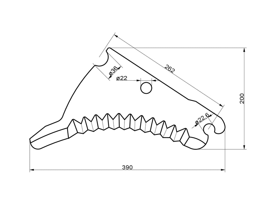 Baler knives for Kverneland