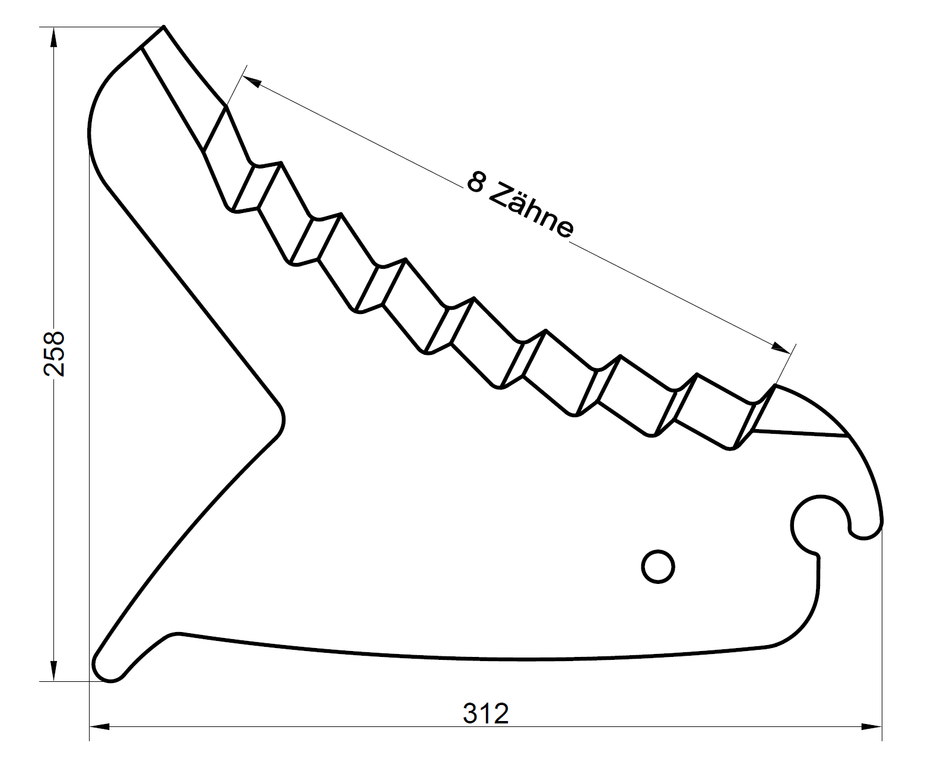 Baler knife for McHale