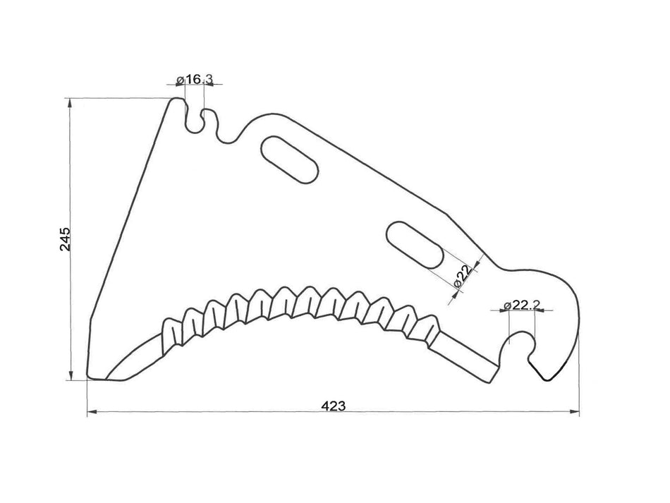 Load wagon knife for Mengele