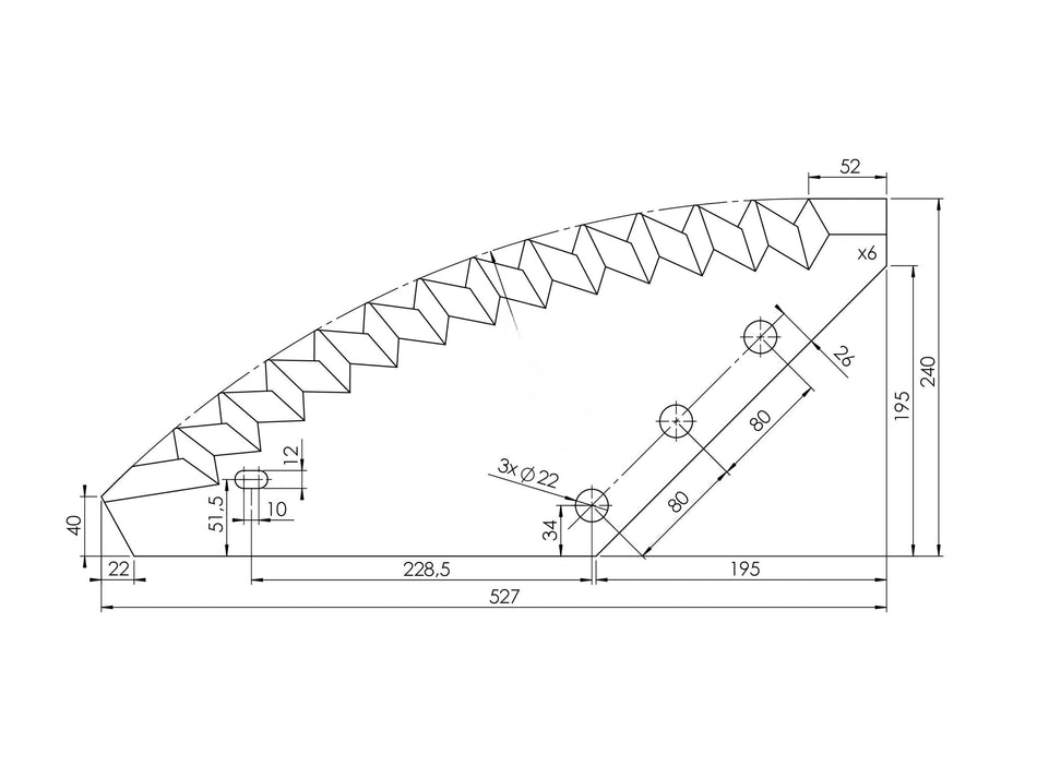 Feed mixer wagon knife for metal compartment | PTA