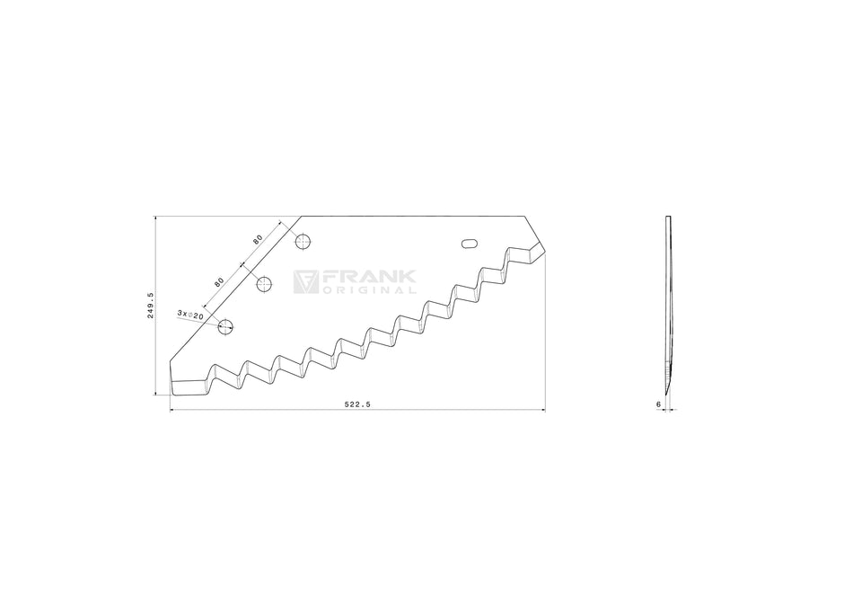 Futtermischwagenmesser für Metaltech | PTA