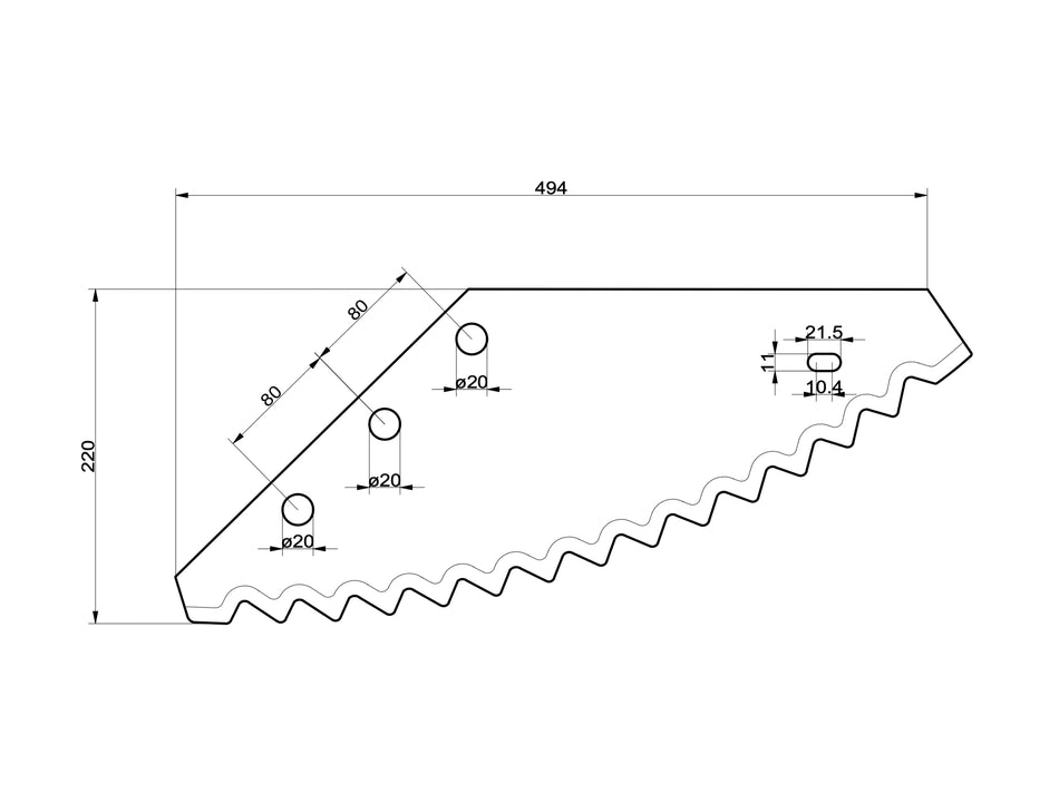 Feed mixer wagon knives for grandmas