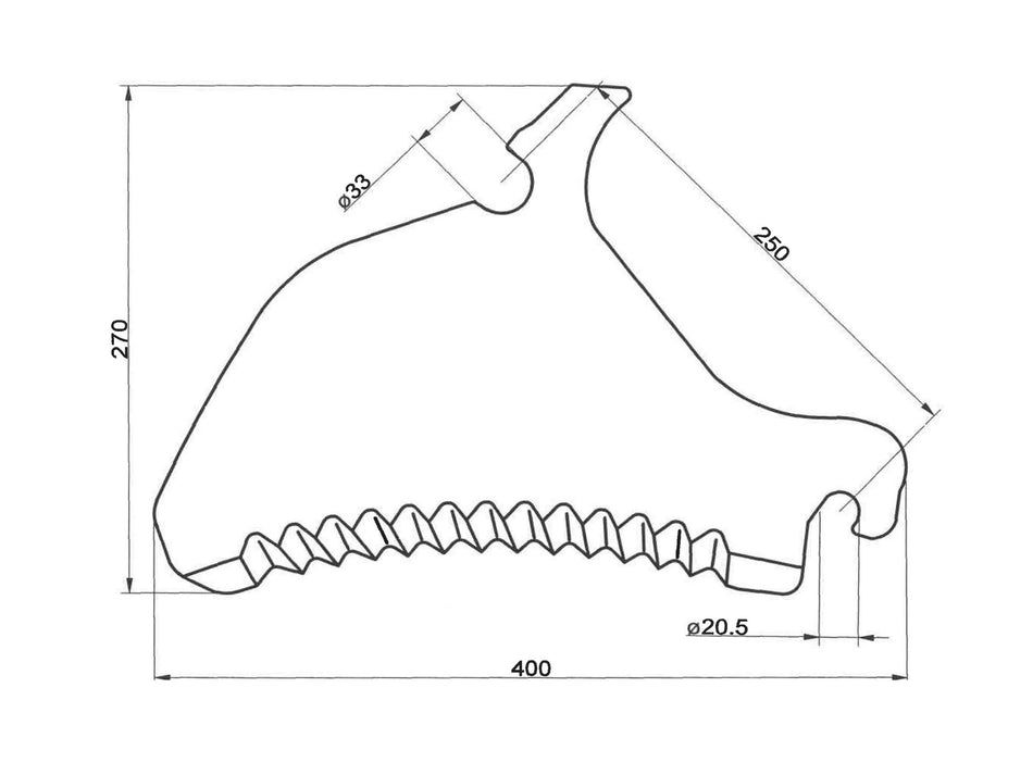 Forage wagon knives for Pöttinger