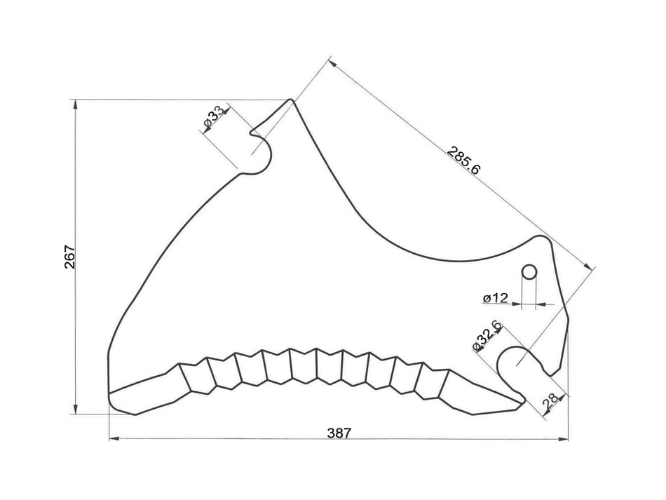 Forage wagon knives for Pöttinger