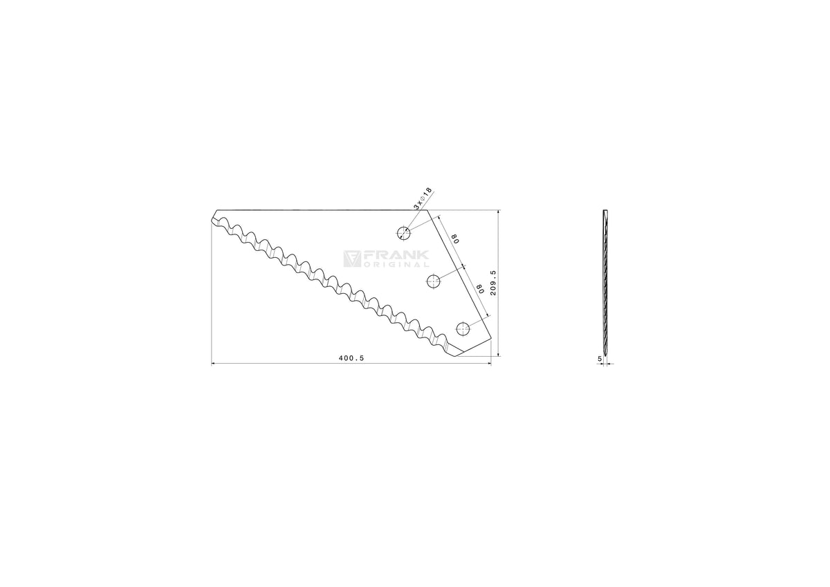 Futtermischwagenmesser für Universal