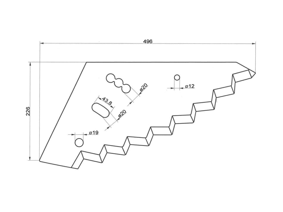 Feed mixer wagon knives for Siloking Mayer | PTA