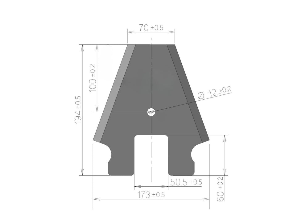 Loading wagon knife for Schuitemaker