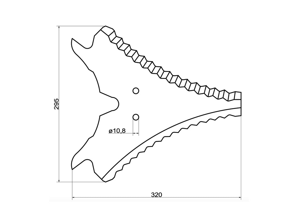 Loading wagon knife for Strautmann