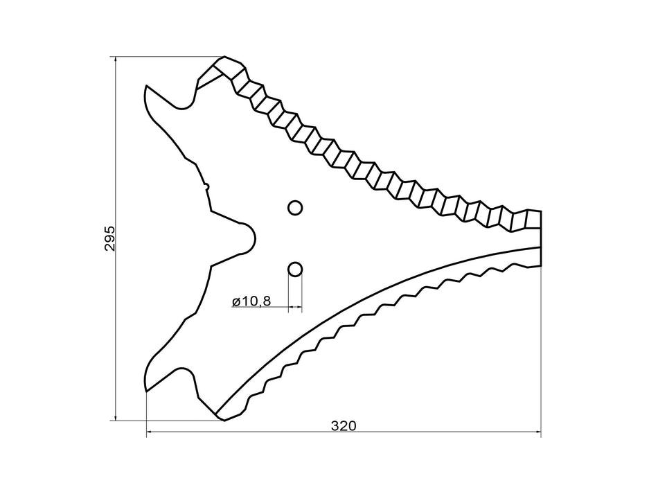 Loading wagon knife for Strautmann