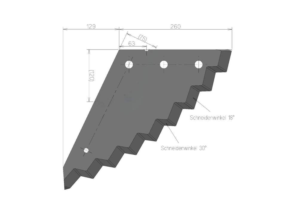 Feed mixer wagon knives for Strautmann