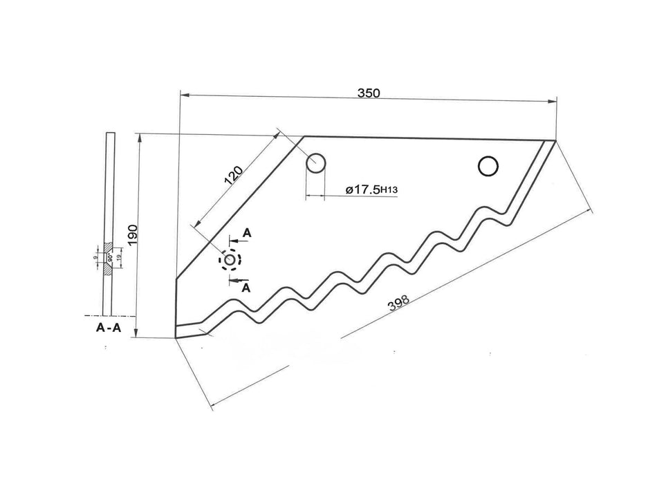 Feed mixer wagon knives for Trioliet | PTA