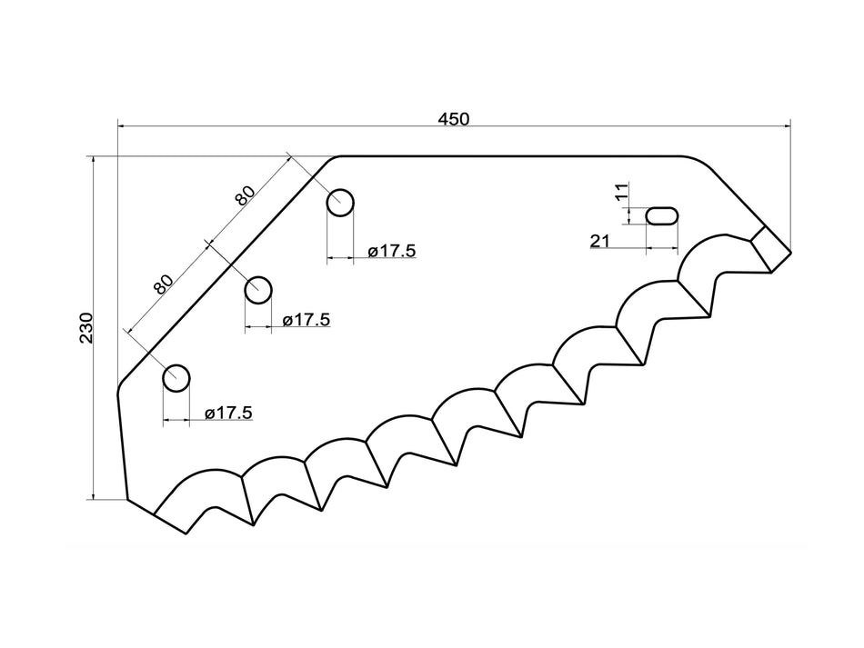 Feed mixer wagon knives for van Lengerich