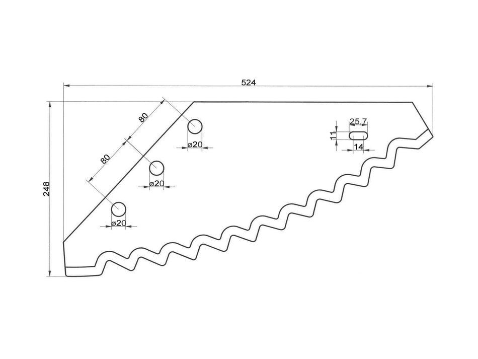 Feed mixer wagon knives for van Lengerich