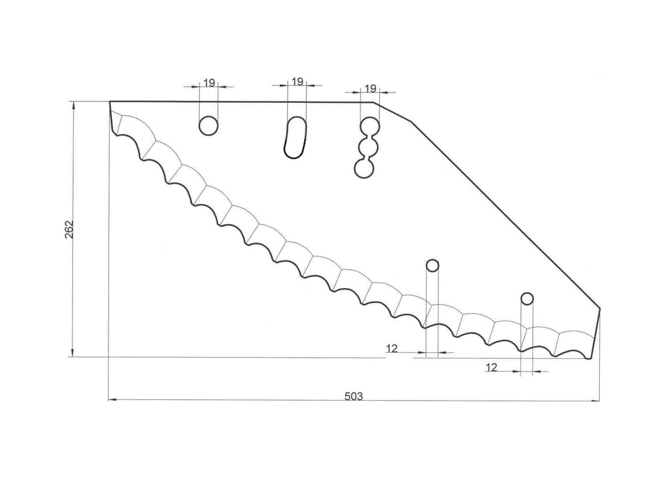 Feed mixer wagon knives for Siloking Mayer