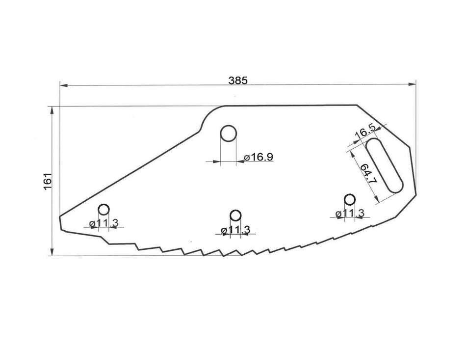 Feed mixer wagon knives for Shelbourne