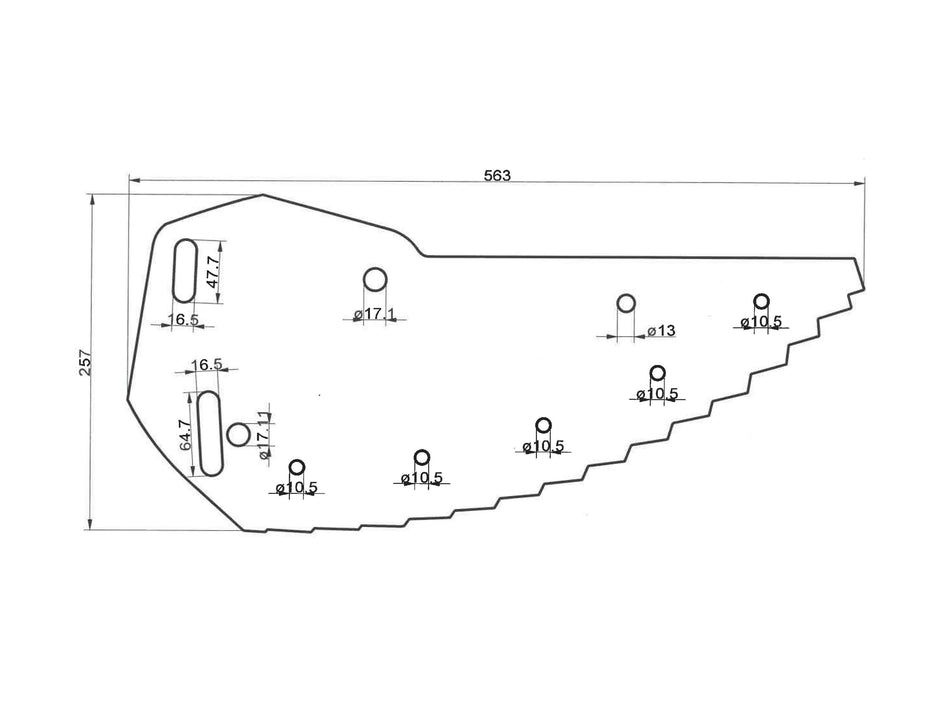 Feed mixer wagon knives for Shelbourne