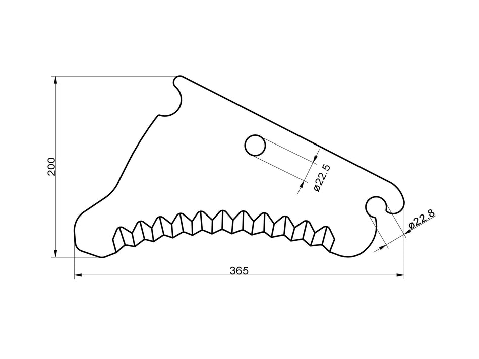 Loading wagon knife for Strautmann