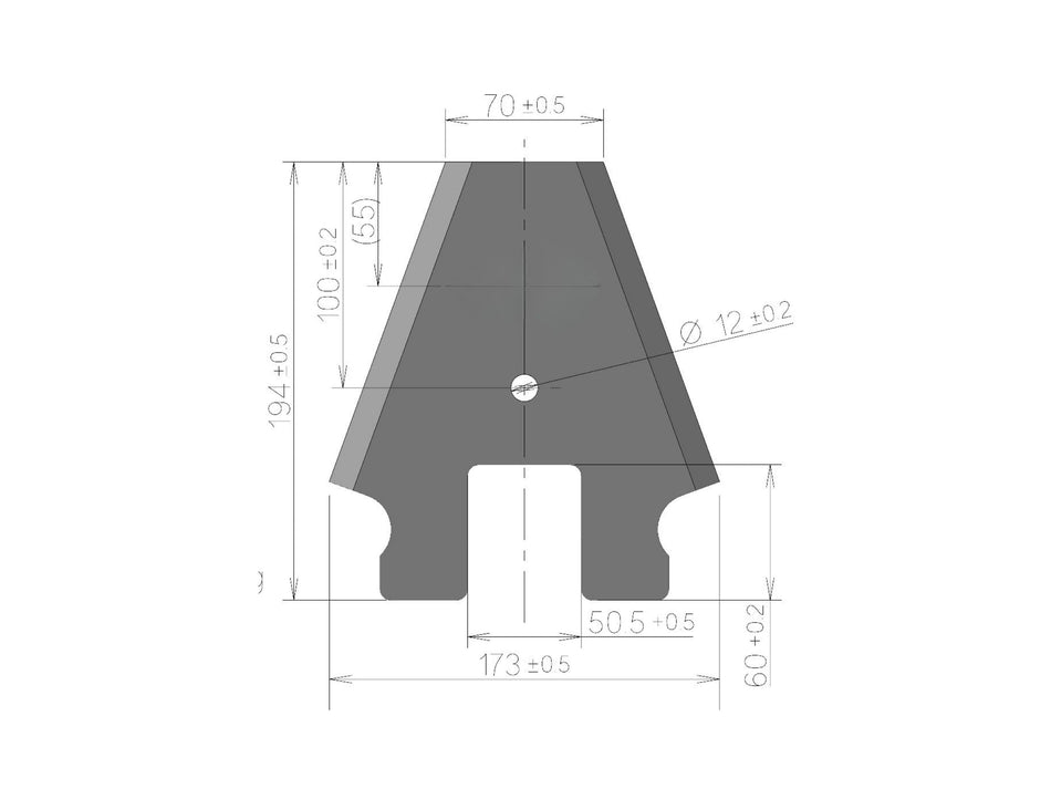 Loading wagon knife for Schuitemaker