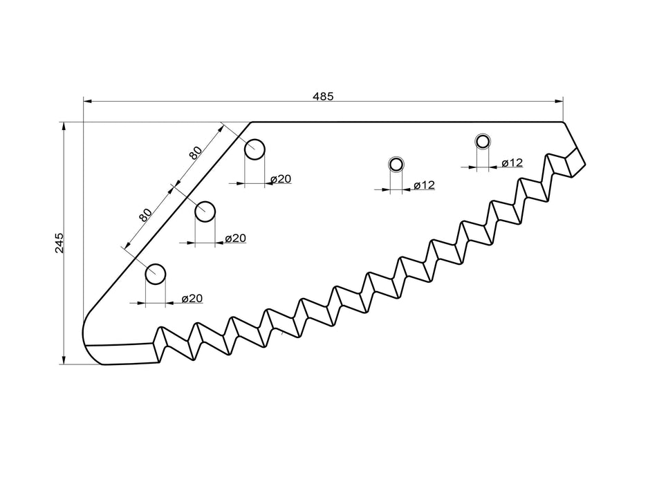 Feed mixer wagon knives for Faresin | PTA