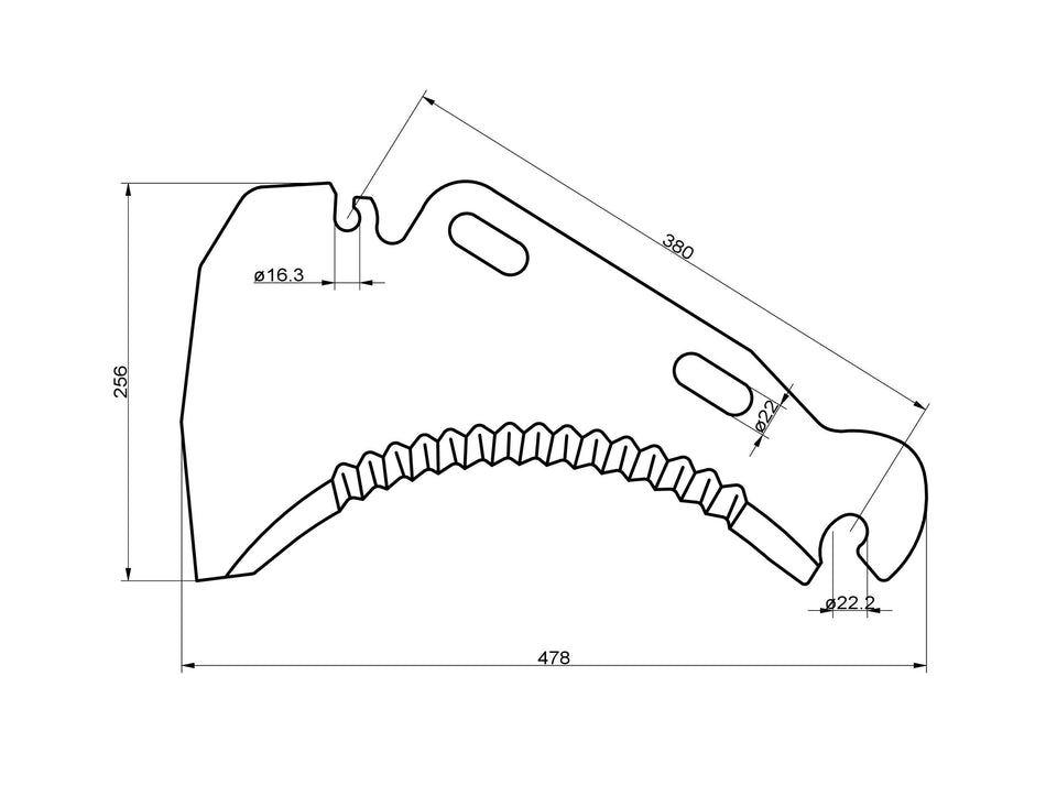 Load wagon knife for Mengele