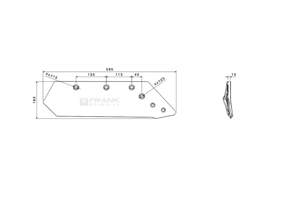 Share for revesible point for Kuhn | 16" | right