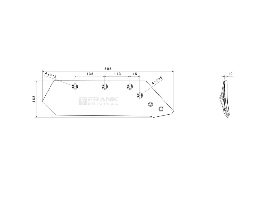 Share for revesible point for Kuhn | 14" | right